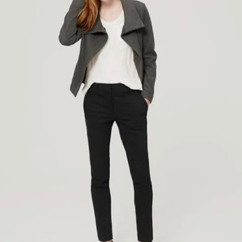 Loft Marissa Skinny Black Trouser Pants